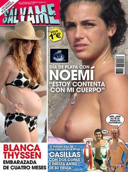 Noemí Merino de 'Gran Hermano 12+1', en topless en la portada de la revista Sálvame