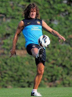 Carles Puyol entrenando