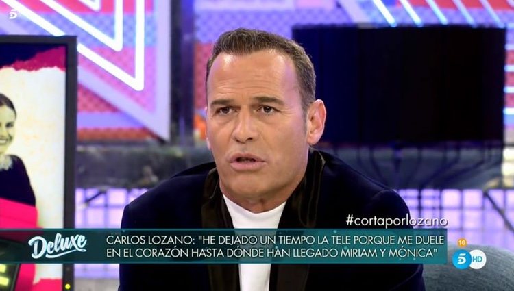 Carlos Lozano en 'Sábado Deluxe' tras su desaparición de los platós / Fuente: telecinco.es