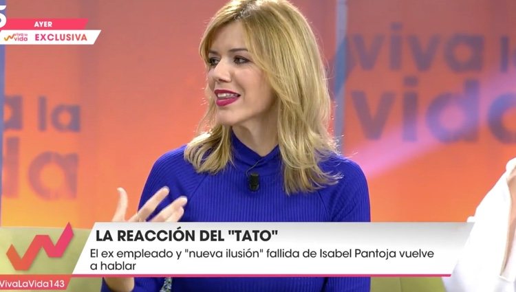 La periodista habla sobre El Tato / Foto: telecinco.es