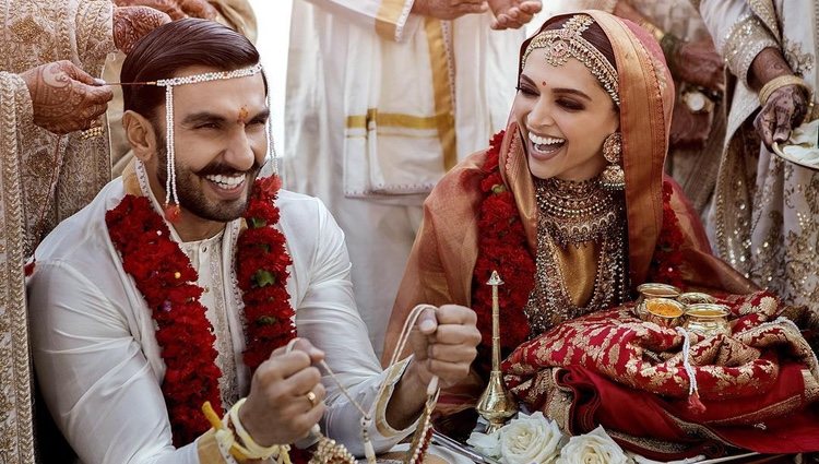 Deepika Padukone y Ranveer Singh comparten su primera foto recién casados