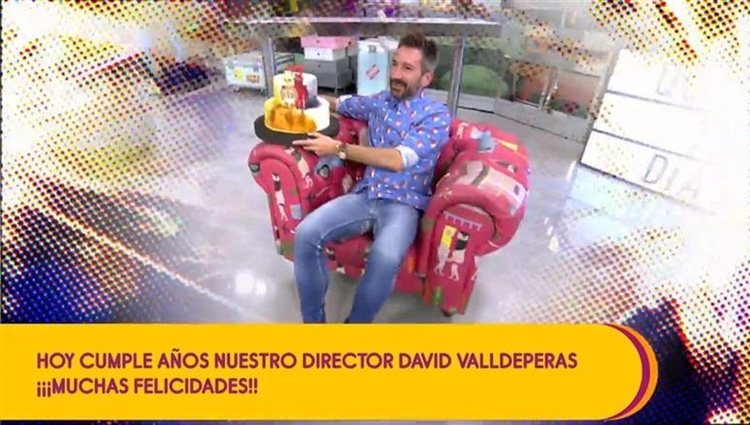 Cumpleaños del director de 'Sálvame', David Valldeperas|Foto: Telecinco