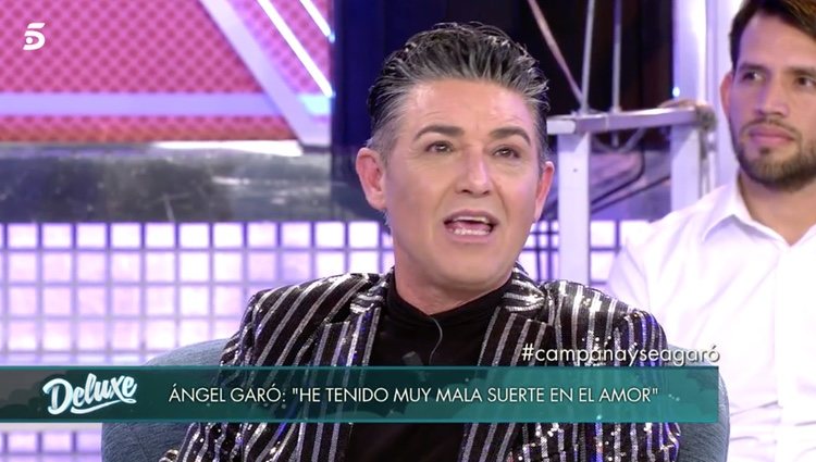 Ángel Garóí durante su entrevista en 'Sábado Deluxe' / Fuente: telecinco.es