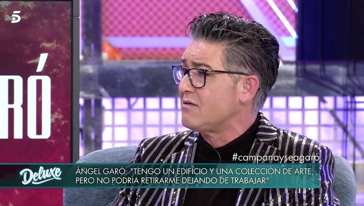 Ángel Garó durante su entrevista en 'Sábado Deluxe' / Fuente: telecinco.es