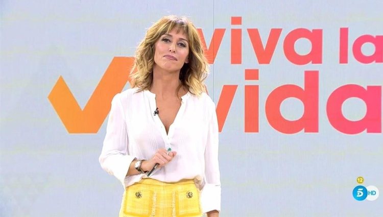 Emma García durante su debut en 'Viva la vida' | Foto: Telecinco