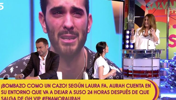 Aurah Ruiz responde a las acusaciones de Laura Fa |Foto:Telecinco.es