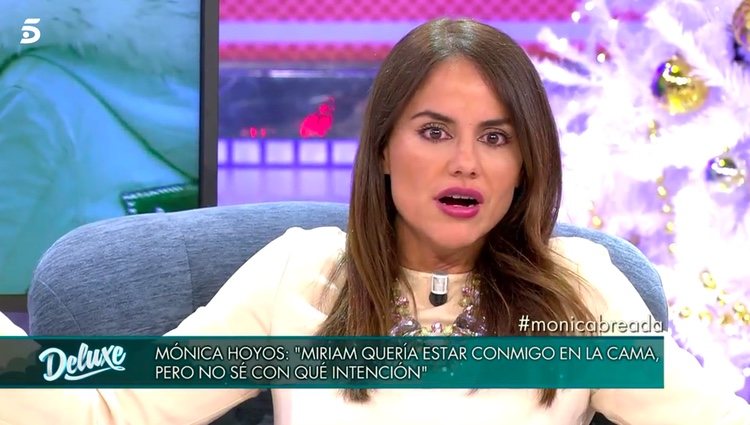 Mónica Hoyos hablando de su relación con Miriam Saavedra / Telecinco.es