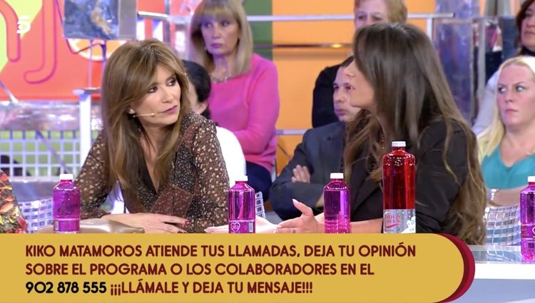 Anabel Pantoja y Gema López en 'Sálvame' / Fuente: telecinco.es