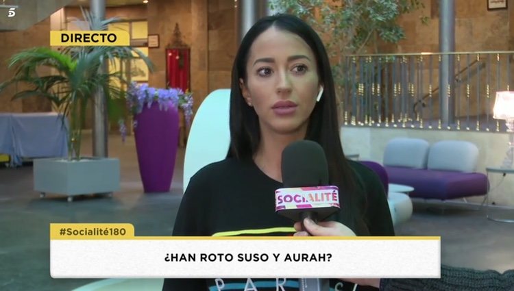 Aurah en el programa 'Socialité' de Telecinco