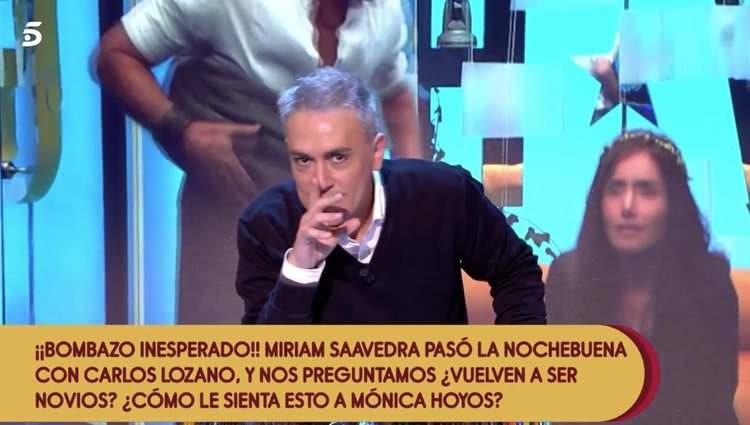 Kiko Hernández contando la noticia en 'Sálvame' | Foto: telecinco.es