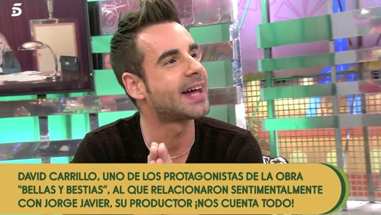 David Carrillo habla sobre su relación con Jorge Javier Vázquez en 'Sálvame' | Foto: telecinco.es