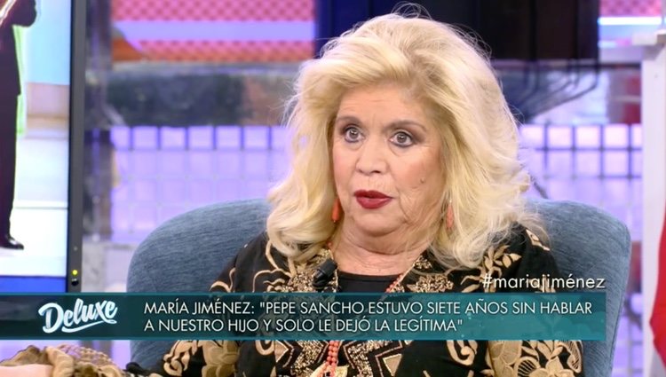 María Jiménez en 'Sábado Deluxe'|Foto: Telecinco.es