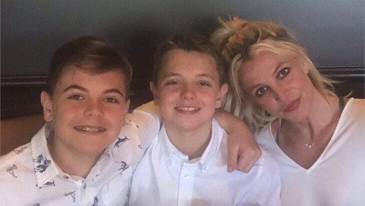 Britney Spears muy feliz junto a sus hijos/Foto:Instagram