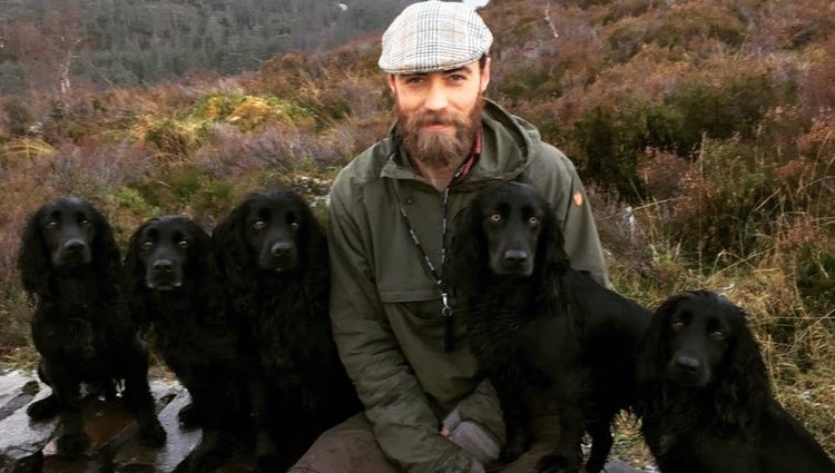 James Middleton con sus cinco perros/ Foto: Instagram