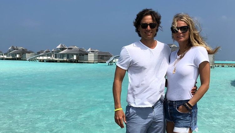 Gwyneth Paltrow ha compartido esta fotografía de Brad Flachuk y ella en las Maldivas