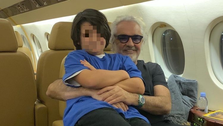 Flavio Briatore y su hijo en una fotografía publicada por el empresario | Instagram