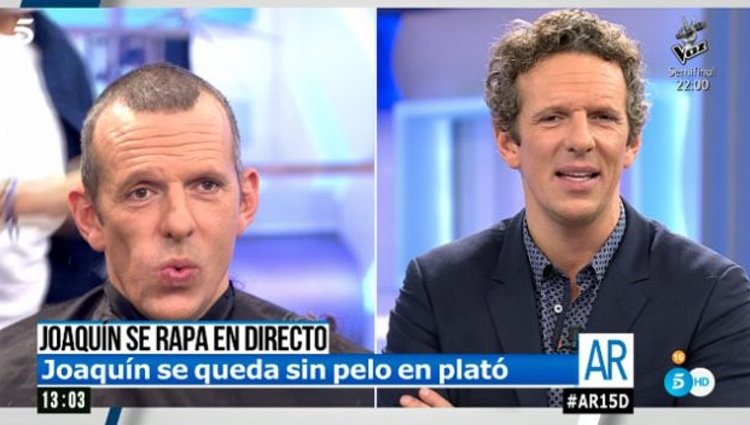 Joaquín Prat se corta el pelo en directo en 'El programa de Ana Rosa'