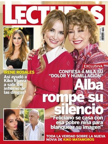 Alba Carrillo con Mila Ximénez en la portada de Lecturas