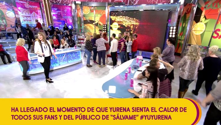 Yurena se llevó </p><p>el cariño de toda esta gente | Foto: Telecinco.es