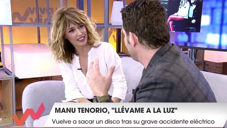 Emma García junto a Manu Tenorio en 'Viva la Vida'| Foto: Telecinco.es