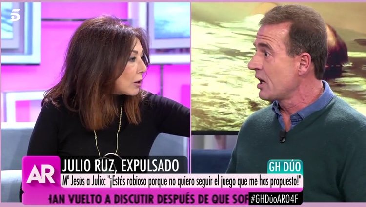 La discusión entre Alessandro Lequio y Ana Rosa Quintana / Telecinco.es