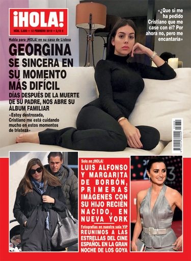 Georgina Rodríguez en la portada de ¡Hola!