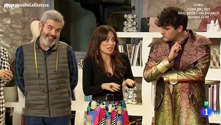 Lorenzo Caprile, María Escoté y Palomo Spain en 'Maestros de la costura' | Foto: rtve.es