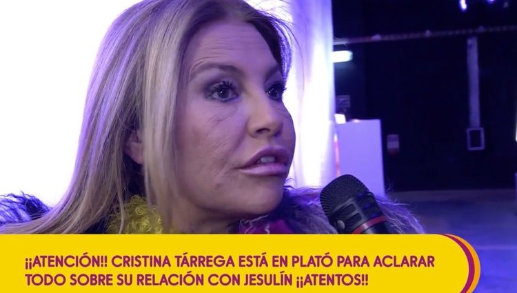 Cristina Tárrega hablando del tema | Foto: telecinco.es
