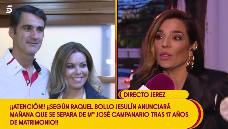 Raquel Bollo desvelando la estrategia de Jesulín de Ubrique / Telecinco.es