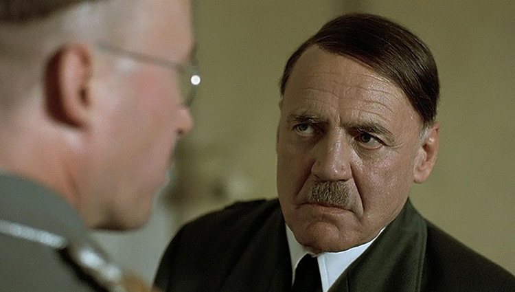 Bruno Ganz interpretando a Hitler | Fotograma de la película 'El Hundimiento'