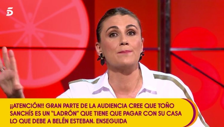 Carlota Corredera sacando la cara por Belén Esteban / Telecinco.es
