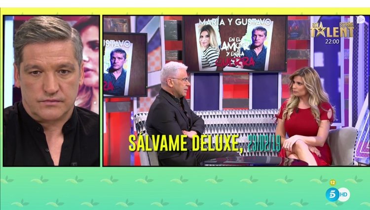 Gustavo González viendo la entrevista de María Lapiedra en 'Sálvame' | Foto: telecinco.es