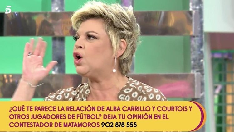 Terelu Campos defendiendo a Alba Carrillo/ Foto: telecinco.es