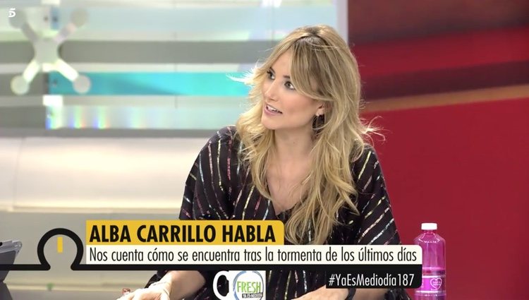 Alba Carrillo en 'Ya es Mediodía' | Foto: Telecinco.es