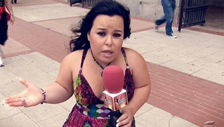 Chiqui en su etapa de reportera de 'Sálvame' / Telecinco.es