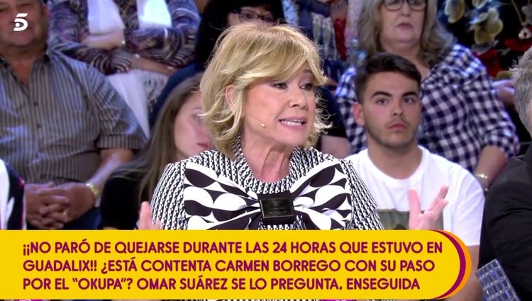 Mila Ximénez muy crítica con Carmen Borrego / Telecinco.es