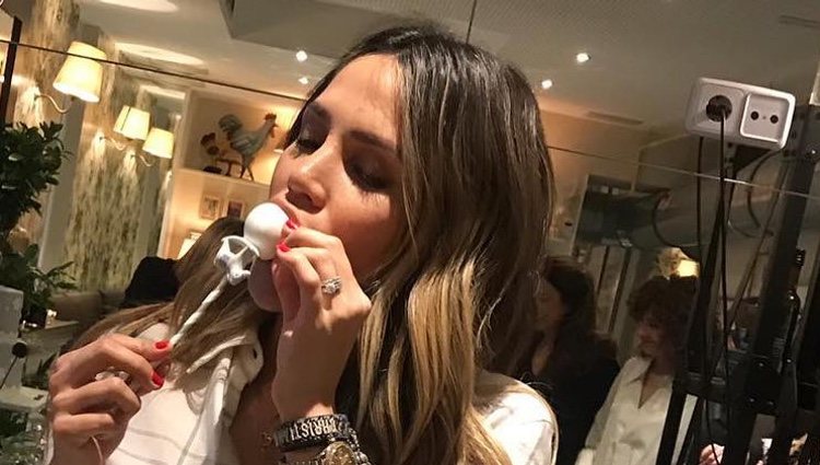Rosanna Zanetti durante su baby shower/ Foto: Instagram