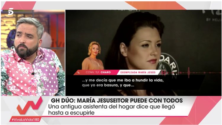 Charo, la exempleada de María Jesús Ruiz, comenta su experiencia conviviendo con ella / Foto: telecinco.es