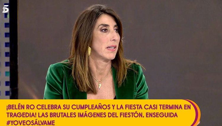 Paz Padilla en 'Sálvame'/ Foto: Telecinco.es