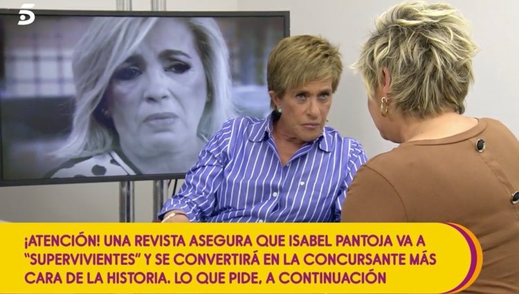 Terelu Campos llorando sin querer que la vean | Foto: telecinco.es