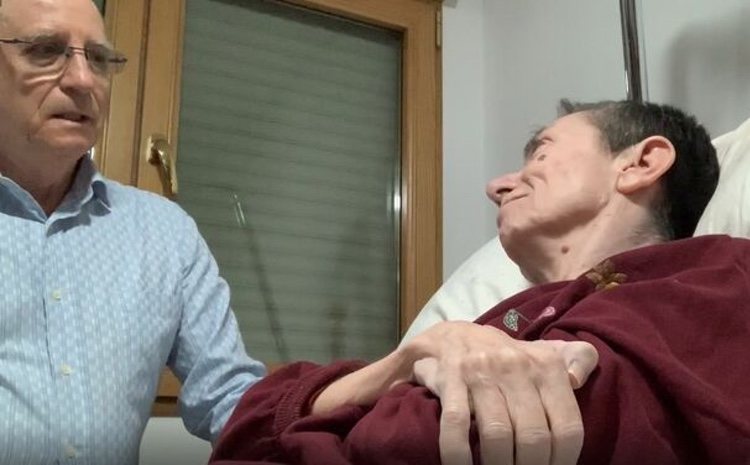 Ángel y Maria José en el vídeo previo a su muerte