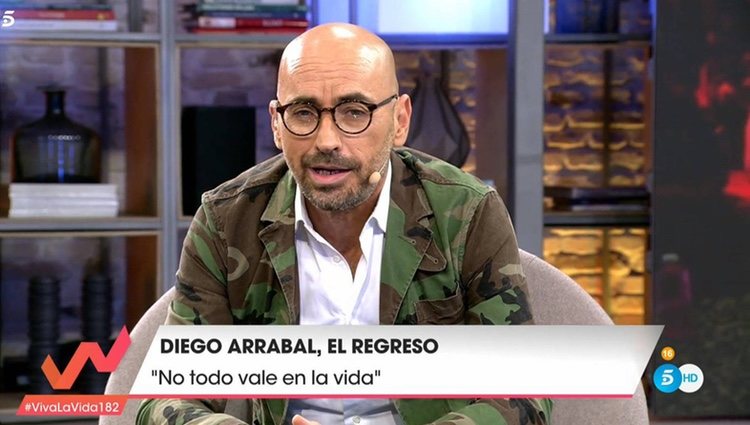 Diego Arrabal regresa a televisión para dar explicaciones / foto: Telecinco.es