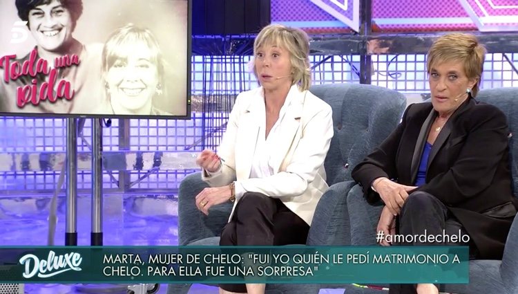 Marta Roca y Chelo García Cortés en 'Sálvame Deluxe' | Foto: Telecinco.es