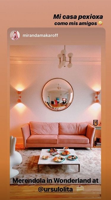 El salón de Úrsula Corberó/ Foto: Instagram