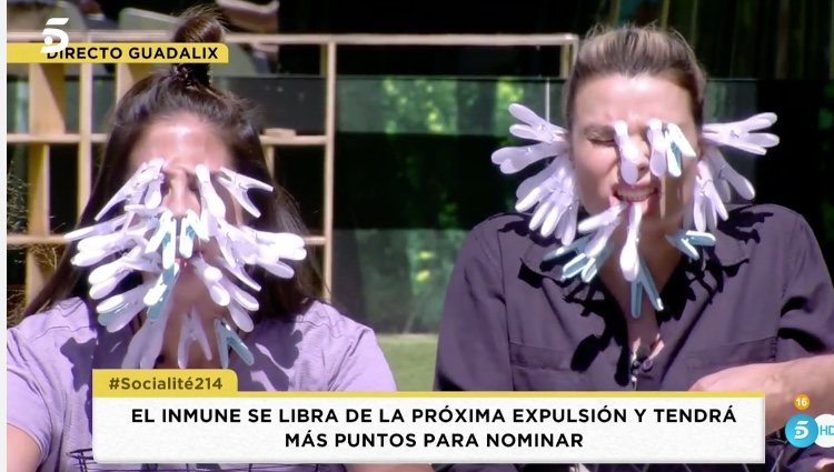 Anabel Pantoja y María Lapiedra haciendo las pruebas / Telecinco.es