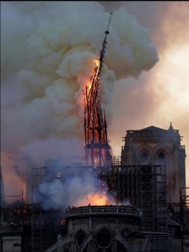La catedral de Notre Dame en llamas | Foto: Instagram