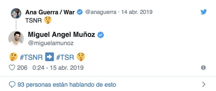 El intercambio de tuits de Miguel Ángel Muñoz y Ana Guerra