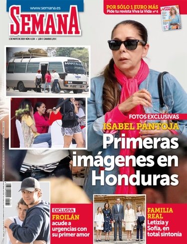 Isabel Pantoja ya está en Honduras