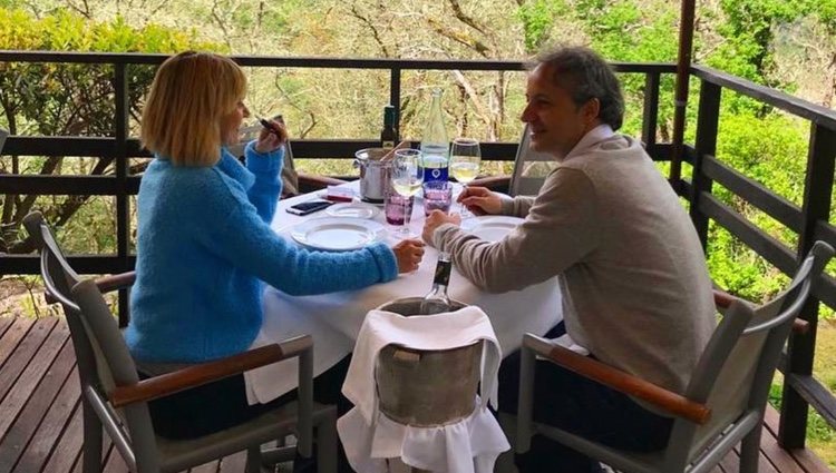Eugenia Martinez de Irujo y Narcís Rebollo comiendo en Galicia l Foto: Instagram
