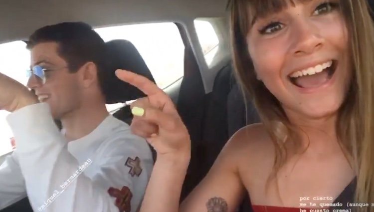 Aitana y Miguel Bernardeau, juntos en el coche | Instagram